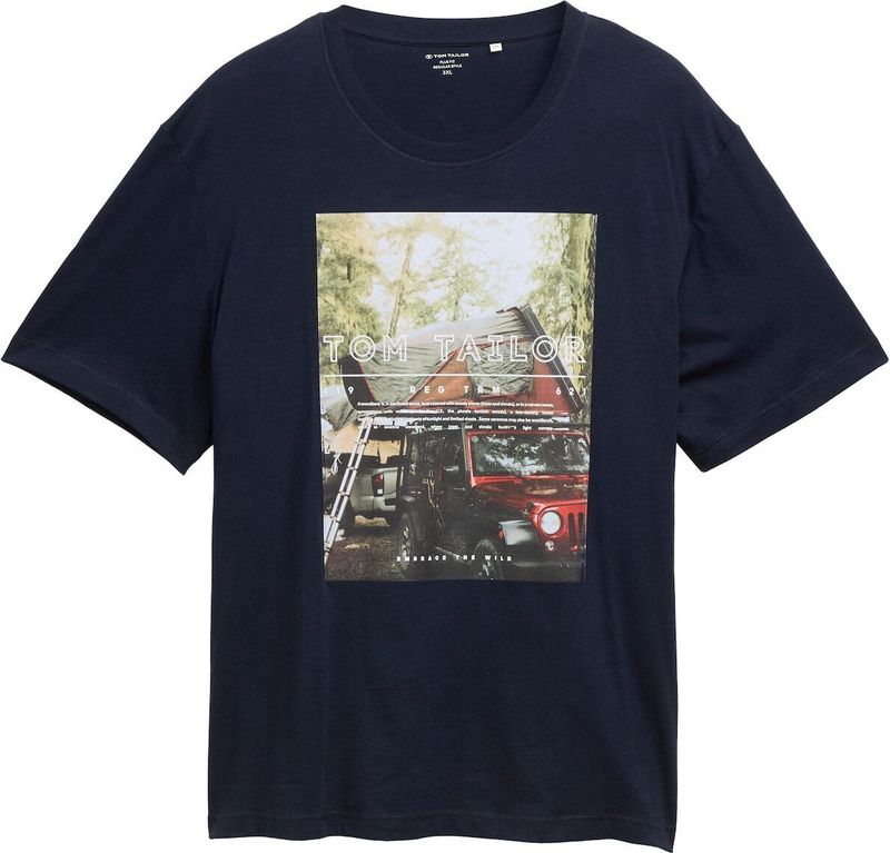 Tom Tailor - T-shirt - Plus Size - Met Fotoprint