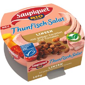Saupiquet tonijnsalades linzen - 160 g doos