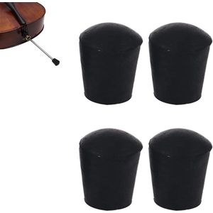 Rubberen Teenkapjes voor Contrabas - Antislip Rubberen Uiteinden - Set van 4
