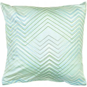 Hoeslaken Jersey 40x40cm Katoen Geometrisch Zwart Wit Mint