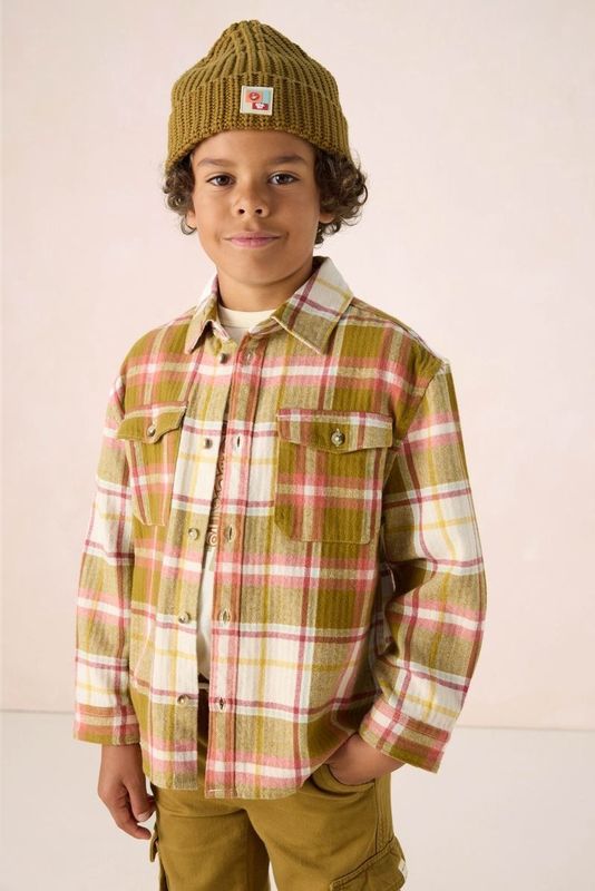 Sissy-Boy - Donkergroen Geruit Overhemd - Katoen - Lange Mouwen