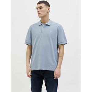 JACK & JONES PREMIUM - Poloshirt - Grijsblauw - Katoen