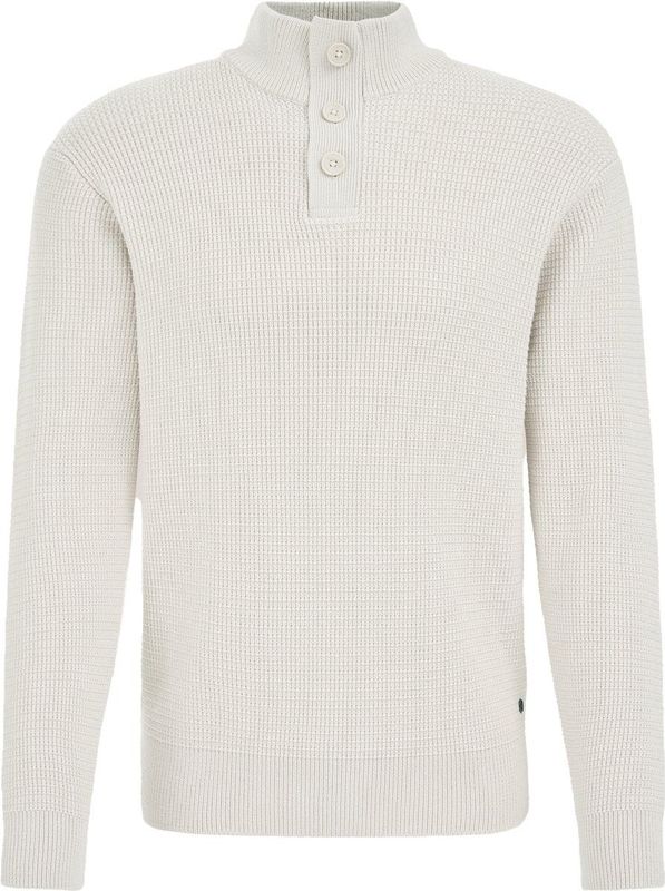 WE Fashion Heren slim fit trui met structuur