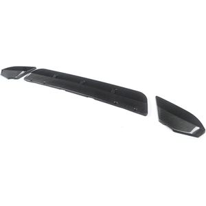 Voorbumper Spoiler Lip - Voor BMW X3M F97/X4M F98 (2019-2022) - Gloss Zwart/Koolstofvezel Look - Auto accessoires