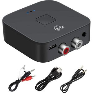 ApexArte® Bluetooth Receiver Aux - Ontvanger - Carkit - Zwart