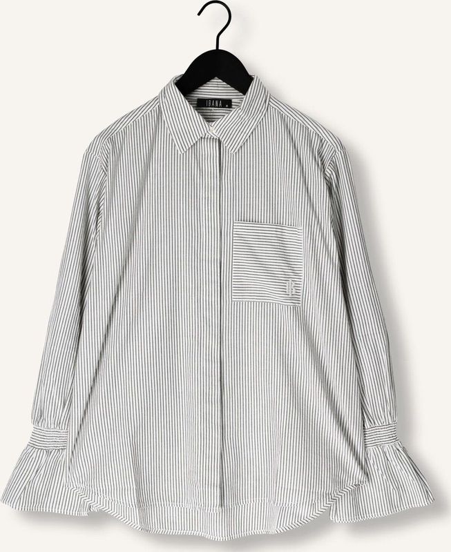 Ibana - Blouse lange mouw - Grijs - 302610036 Talya