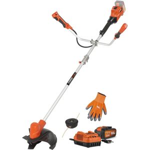 Powerplus - Dual Power Garden - POWDPGBCS1 - Borstelloos - Snijbreedte bosmaaier: 255 mm - Bosmaaier borstelloos - 40V - incl. batterij 2x20V 5.0/2.5AH en lader