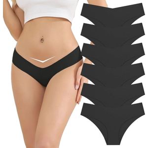 Culotte Slip Onderbroeken Dames (6 Pack) - Onzichtbaar en Naadloos Vrouwen Ondergoed