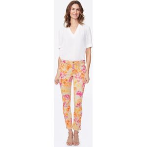 NYDJ Alina Skinny Ankle Jeans Print Premium Denim | Beach Garden Clementine