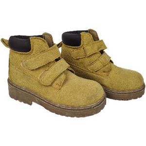 Stevige bergschoenen met klittenband / boots - voor kinderen - Bruin - Wandel / Berg - Suede - Maat 28