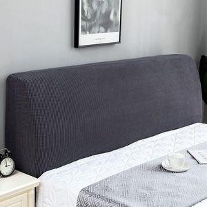 Hoofdbordbekleding stretch rekbare beschermhoes voor hoofdbord - grijs - 180-200 cm