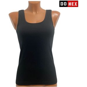 2 Pack Top kwaliteit dames hemd - 100% katoen - Zwart - Maat XL