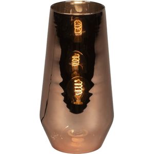 Lumidora Tafellamp 74853 - E14 - Roodkoper - Glas - ⌀ 14 cm