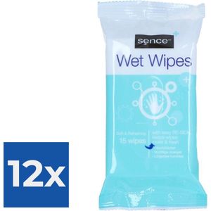 Sence Reinigingsdoekjes 15 stuks - Voordeelverpakking 12 stuks