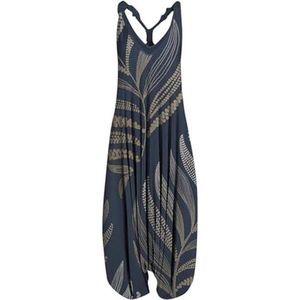 Dames Jumpsuit Boho Zomer Lange Print Oversized Playsuit Eendelig
