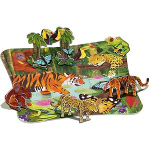 4m Vloerpuzzel 3d Jungle 15 Stukjes