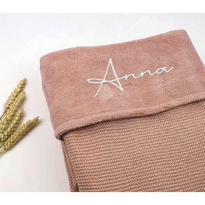 Jollein - ANNA - Babydeken - Oudroze - Ledikantdeken - Wiegdeken