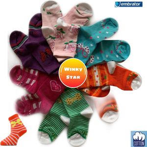 Kindersokken Meisjes 6-paar met design schoenmaat 29 30 31