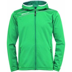 Uhlsport Stream 3.0 Hooded Jacket Lagune Groen-Wit Maat XL