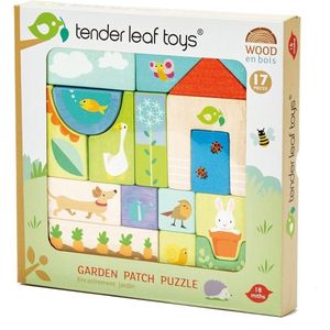 Tender Leaf Toys Vormenpuzzel Tuin Junior Hout 17 Stukjes