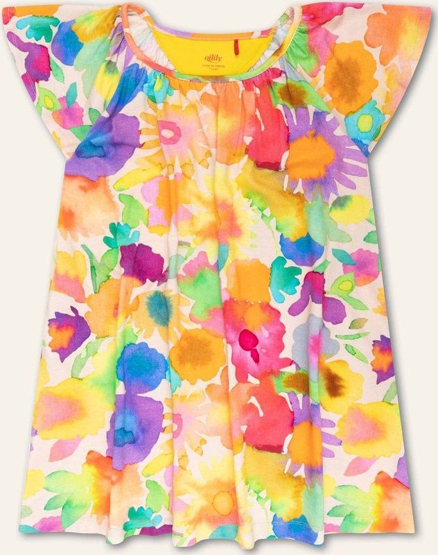 Oilily - Dsunny jersey dress - Bruin - 98/3T