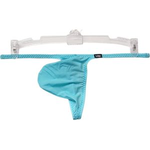 Heren String Lichtblauw - Dunne T String - Sexy Design - Mannen Onderbroek - Lingerie Voor Mannen - Ondergoed Maat XXL