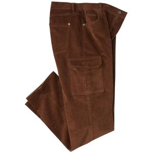 ATLAS FOR MEN - Comfortabele ribfluwelen cargobroek - Heren - Verkrijgbaar in grote maten - W32