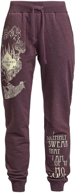 Harry Potter - Marauder's Map - Trainingsbroek - Gemêleerd Bordeaux