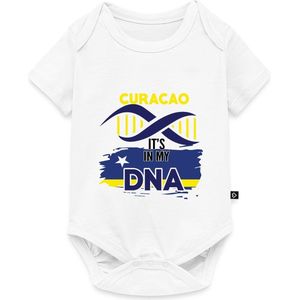 Curaçao Trots Het Zit In Mijn DNA Baby Rompertje Met Korte Mouwen