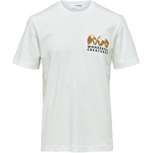 Selected Relaxed Joey T-shirt Met Korte Mouwen Wit M Man