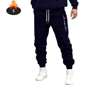 Bovista Trainingsbroek Heren - Sportbroek - Trainingsbroek Lang - Trainingspak - Sportkleding - Marineblauw - S