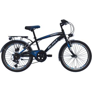 Wings Blast - Kinderfiets 20 Inch - 6 Versnellingen - Zwart