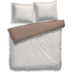 Face2Face Preston Dekbedovertrek - Tweepersoons - 200x200 cm - Sand/Taupe