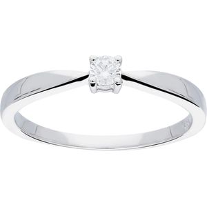 Ring Diamant 1-0.10 G-SI Wit 585