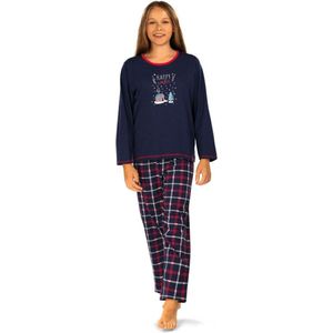 Comtessa - Meisjes Kerst Pyjama - Happy Winter - Maat 116
