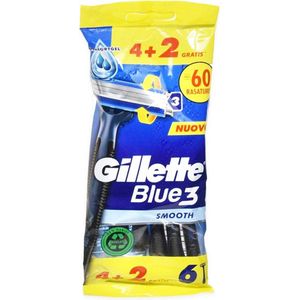 Gillette Blue III -  Wegwerpscheermesjes - 120 stuks (6 x 20) - voordeelverpakking