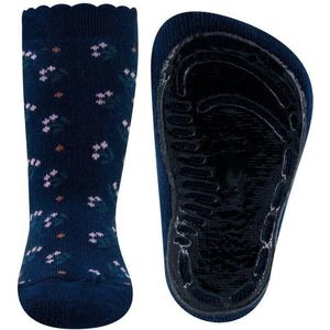 Antislipsok Donkerblauw met Bloemetjes-31/34