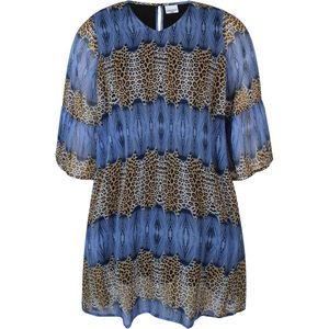 ZHENZI jurk Lila combi print