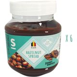 SWEET-SWITCH®- Hazelnootpasta - Hazelnoot - Choco - Smeerpasta - Dieet - Nutella vervanger - Suikerarm - Glutenvrij - Palmolievrij 6 x 350 g