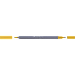 Faber-Castell - Duo aquarelmarker Goldfaber - Napels geel 185 - brush / 0,4mm - FC-164685