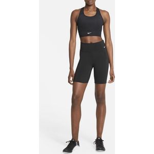 Nike - Dri-FIT Swoosh Long Line Sportbeha - Zwart - Dames