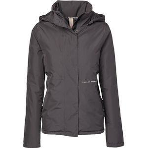PK International - Regenjas - Dames - Waterdicht - Ademende voering - Capuchon - Rooney - Grijsblauw - XS/34