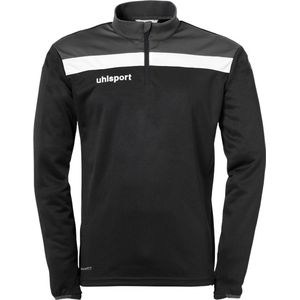 Uhlsport Offense 23 Ziptop Kinderen - Zwart / Antraciet / Wit | Maat: 152