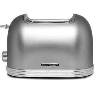 Schneider Retro Broodrooster 2 sleuven - SCTO2S - Silver