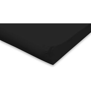 Elegance Topper Hoeslaken Katoen Perkal - Hoeslaken 180x200 - Zwart