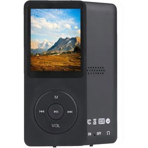 Ynkkvre -8GB Draagbare MP3 Speler – Ondersteunt tot 128GB SD, HiFi Lossless Geluid, Muziek/Video/Stemopname/FM Radio/E-Book/Fotoweergave