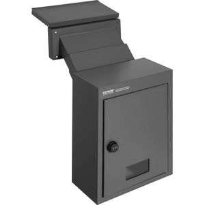 Wandinbouw Brievenbus voor Muurmontage van Robuust Staal met Combinatieslot – 320 x 158 x 430 mm
