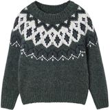 Vertbaudet - Jacquardtrui - Jongens - Ronde Kraag - Zacht Breisel