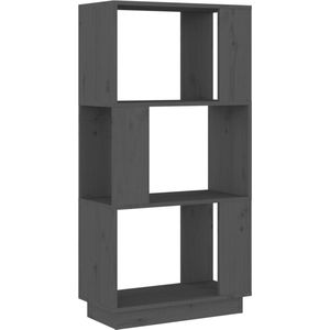 vidaXL Boekenkast 51x25x101 cm Grijs Grenenhout