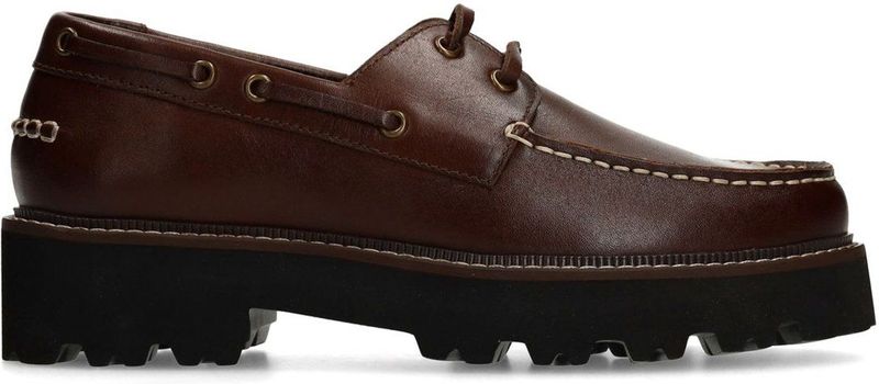 Sacha - Bootschoenen - Bruin - Leren - Chunky Zool